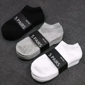 5 Pairs of Men’s & Women’s Comfortable Breathable Ankle Socks